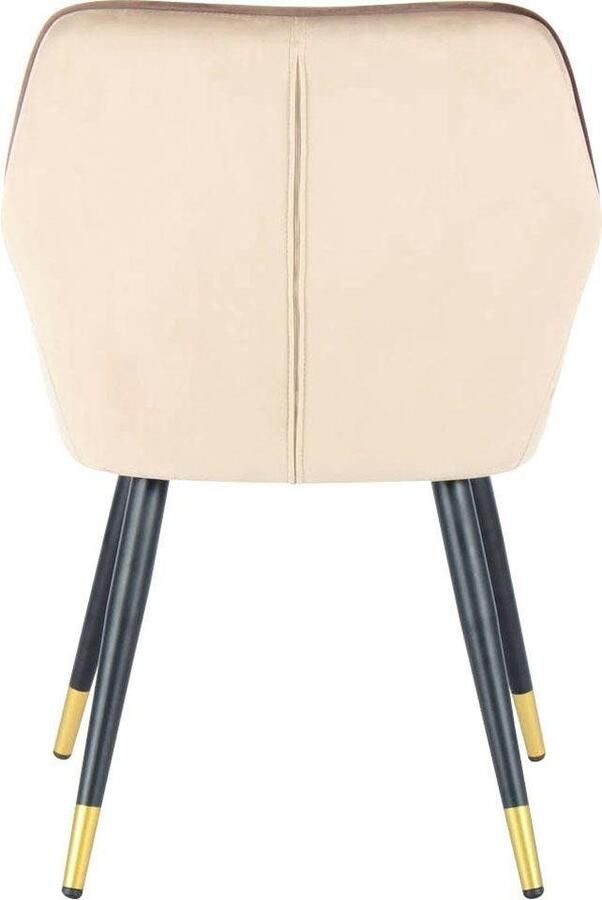 Kayoom Stoel Amino 525 stijlvolle designstoel fluweelzachte bekleding van velvet stof (1 stuk) - Foto 5