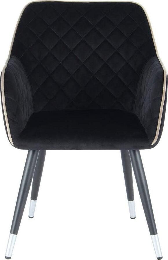 Kayoom Stoel Amino 625 stijlvolle designstoel fluweelzachte bekleding van velvet stof (1 stuk) - Foto 8