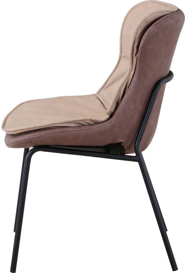 Kayoom Stoel Brady 225 onderhoudsvriendelijk comfortabel aangename zitting met trendy siersteken (1 stuk) - Foto 3