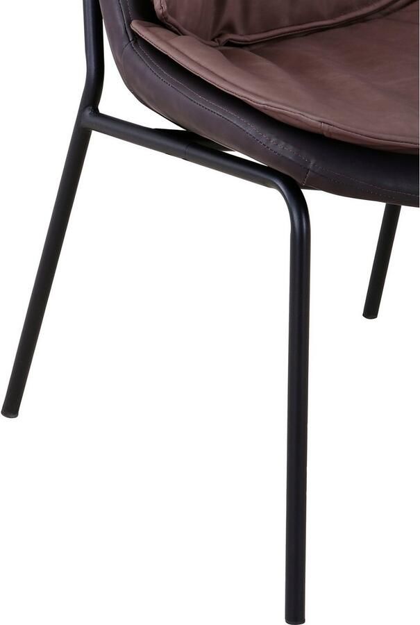 Kayoom Stoel Brady 225 onderhoudsvriendelijk comfortabel aangename zitting met trendy siersteken (1 stuk) - Foto 3