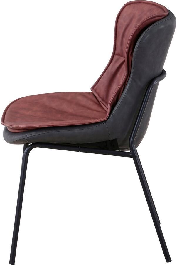 Kayoom Stoel Brady 225 onderhoudsvriendelijk comfortabel aangename zitting met trendy siersteken (1 stuk) - Foto 4