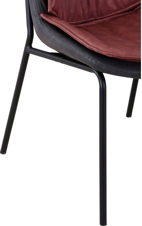 Kayoom Stoel Brady 225 onderhoudsvriendelijk comfortabel aangename zitting met trendy siersteken (1 stuk) - Foto 6