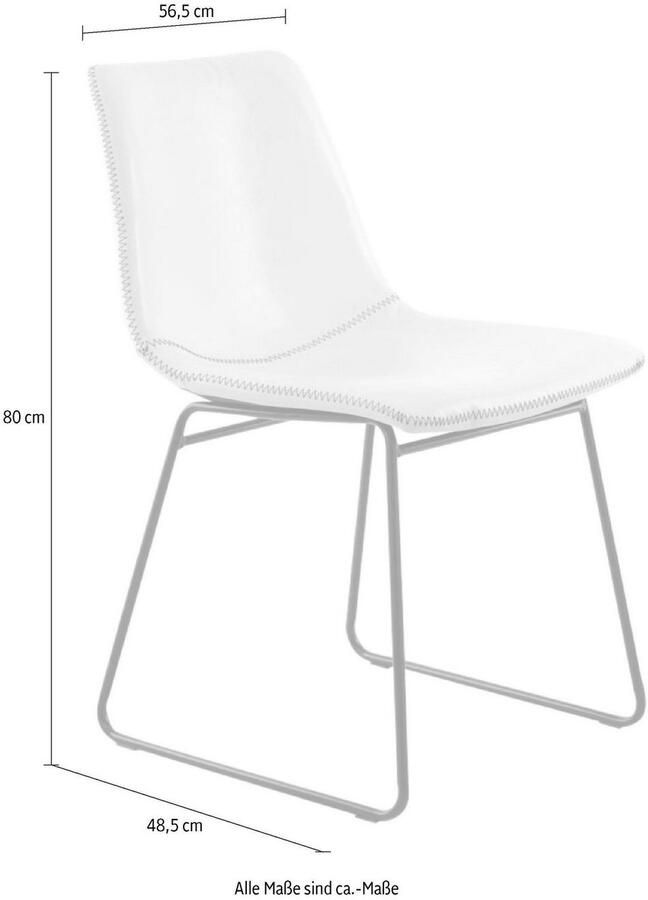 Kayoom Stoel Caila 110 2-delige set eetkamerstoel in robuuste uitvoering onderhoudsvriendelijk modern duurzaam integreerbaar in elke woonstijl (set 2 stuks) - Foto 5