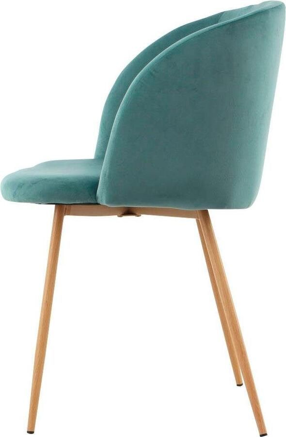 Kayoom Stoel Celina 110 2-pack grijs fluweelzachte bekleding in moderne kleurstelling (set 2 stuks) - Foto 7