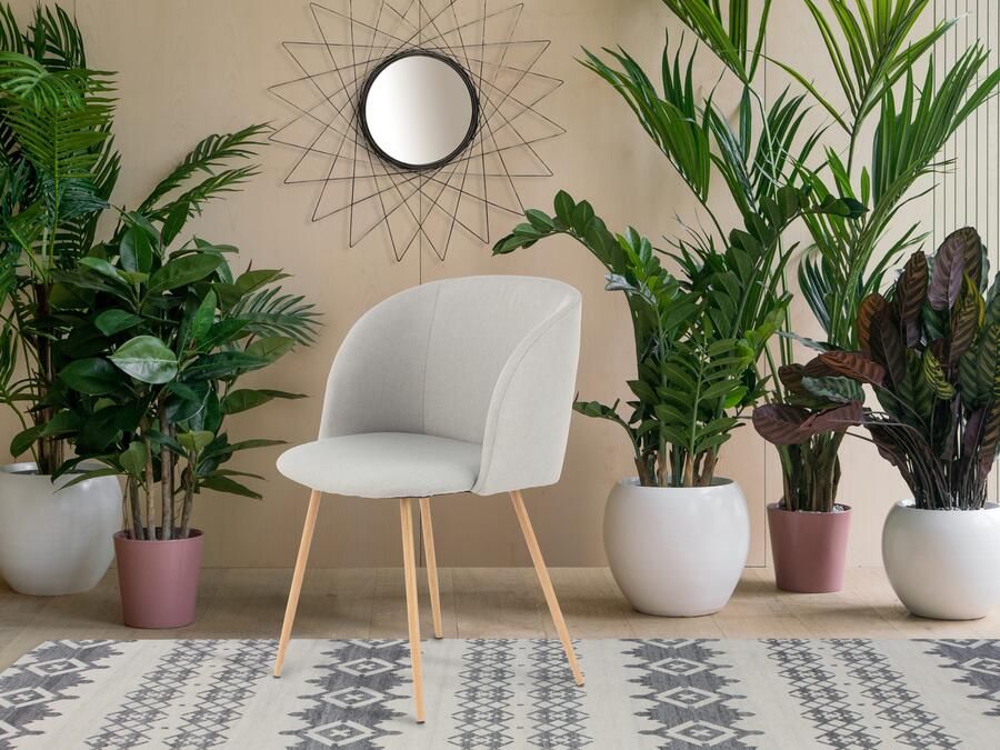 Kayoom Stoel Celina 110 2-pack grijs fluweelzachte bekleding in moderne kleurstelling (set 2 stuks) - Foto 8