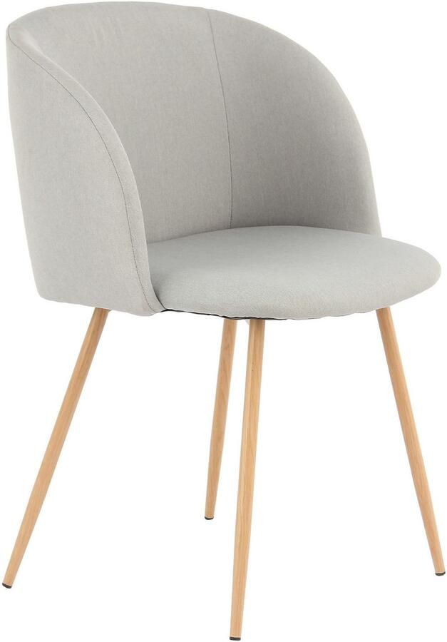 Kayoom Stoel Celina 110 2-pack grijs fluweelzachte bekleding in moderne kleurstelling (set 2 stuks) - Foto 4