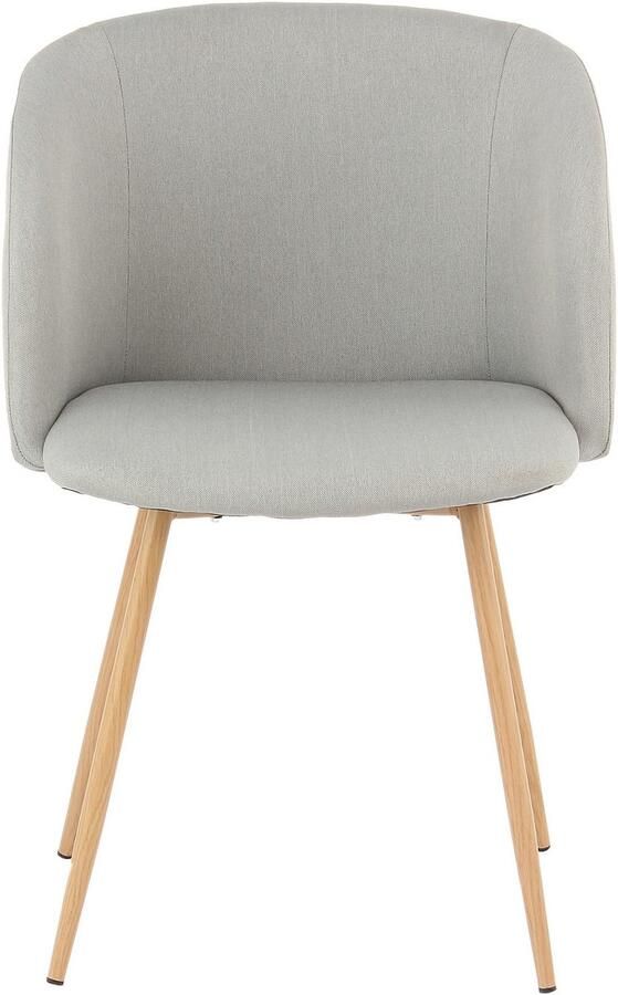 Kayoom Stoel Celina 110 2-pack grijs fluweelzachte bekleding in moderne kleurstelling (set 2 stuks) - Foto 7