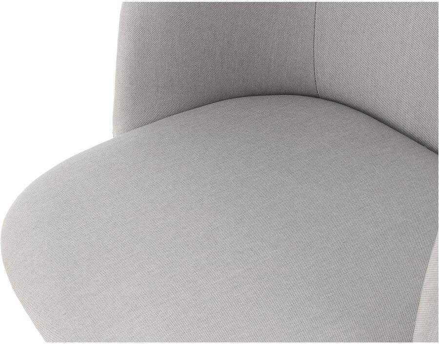 Kayoom Stoel Celina 110 2-pack grijs fluweelzachte bekleding in moderne kleurstelling (set 2 stuks) - Foto 3