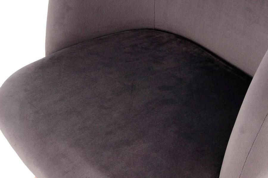 Kayoom Stoel Celina 110 2-pack grijs fluweelzachte bekleding in moderne kleurstelling (set 2 stuks) - Foto 4