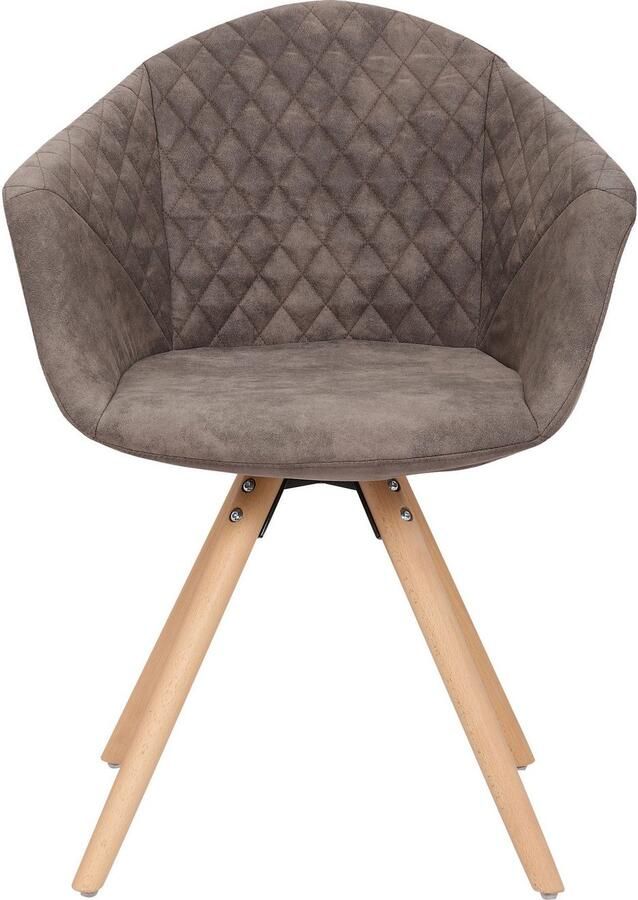 Kayoom Stoel Chadwick 110 2-delige set stijlvol design in natuurlijke kleuren gehouden (set 2 stuks)