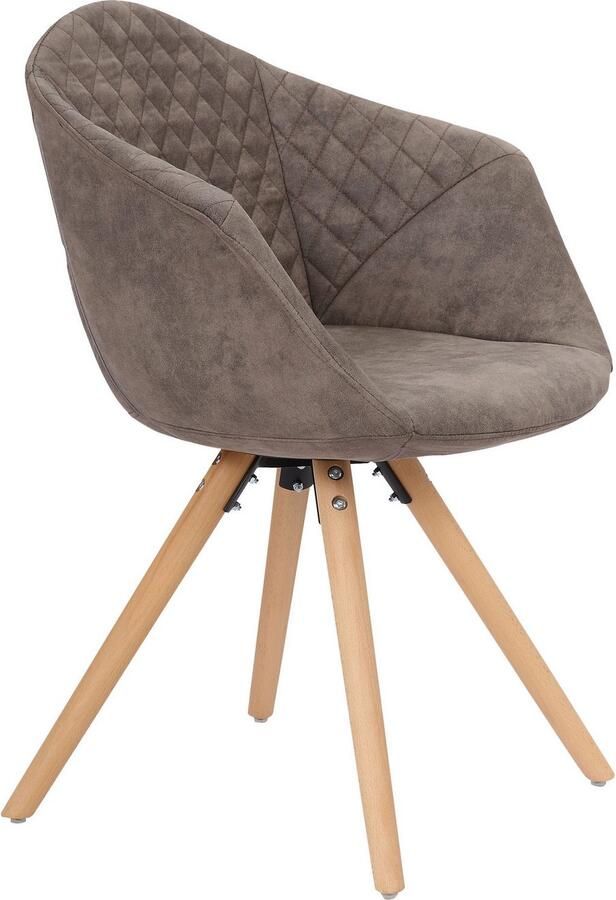 Kayoom Stoel Chadwick 110 2-delige set stijlvol design in natuurlijke kleuren gehouden (set 2 stuks) - Foto 2