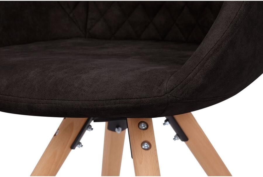 Kayoom Stoel Chadwick 110 2-delige set stijlvol design in natuurlijke kleuren gehouden (set 2 stuks) - Foto 4