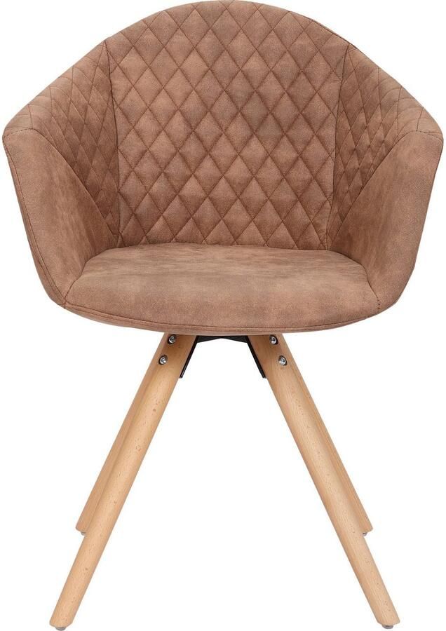 Kayoom Stoel Chadwick 110 2-delige set stijlvol design in natuurlijke kleuren gehouden (set 2 stuks) - Foto 5