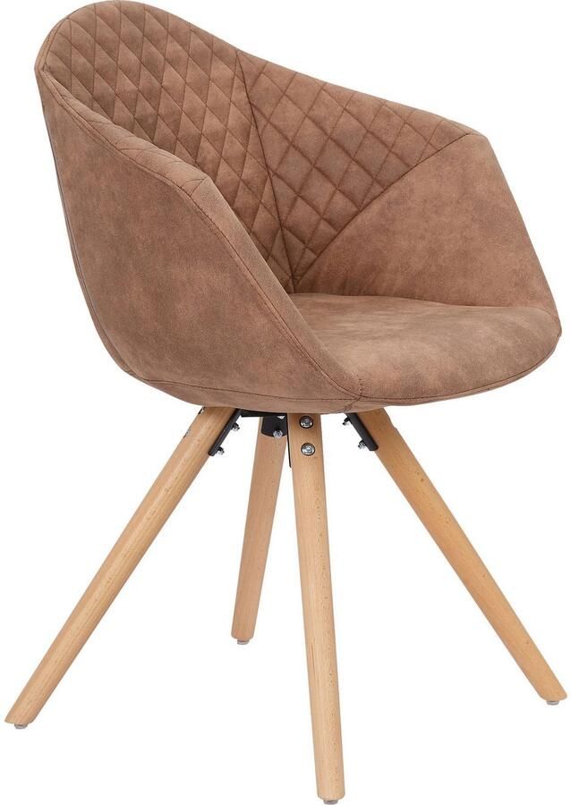 Kayoom Stoel Chadwick 110 2-delige set stijlvol design in natuurlijke kleuren gehouden (set 2 stuks) - Foto 4