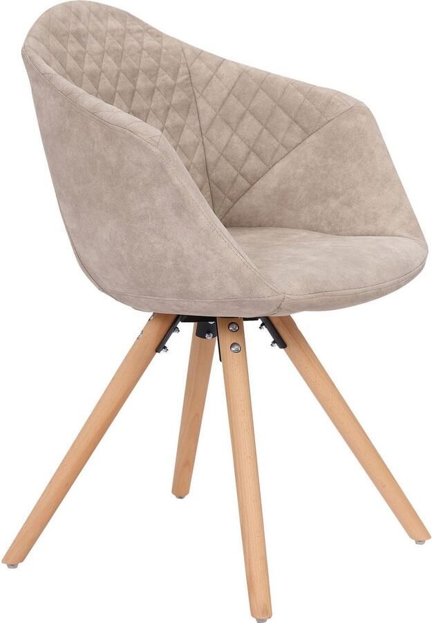 Kayoom Stoel Chadwick 110 2-delige set stijlvol design in natuurlijke kleuren gehouden (set 2 stuks) - Foto 3