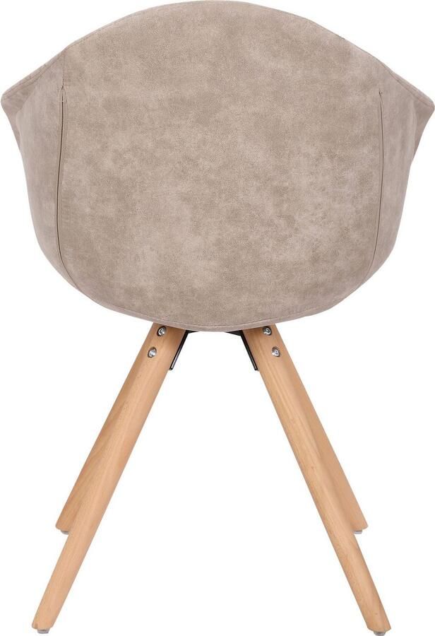 Kayoom Stoel Chadwick 110 2-delige set stijlvol design in natuurlijke kleuren gehouden (set 2 stuks) - Foto 4