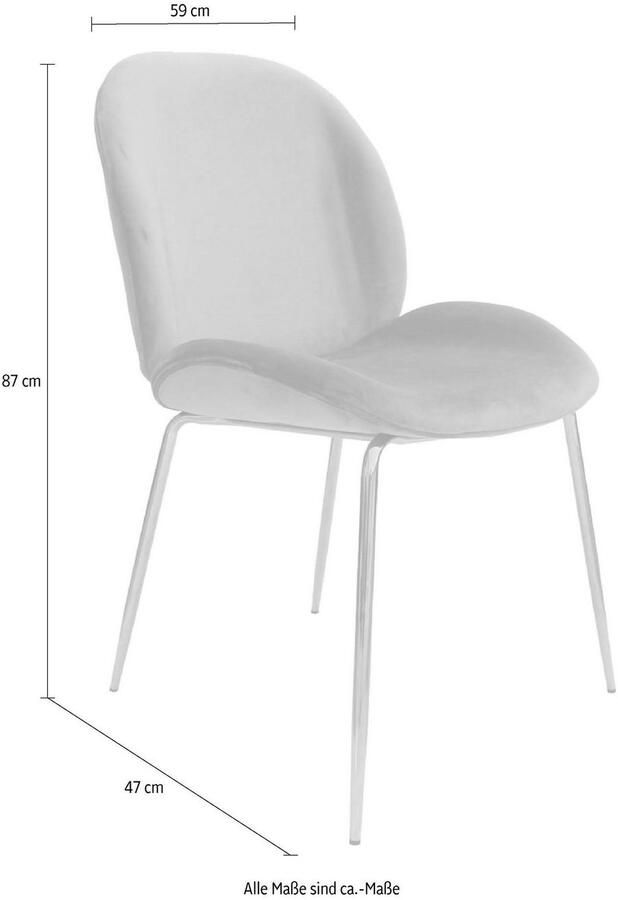 Kayoom Floraya Set 2 eetkamerstoelen Charlize Oudroze 59x47x90cm (LxBxH) Belastbaar tot 150KG - Foto 4