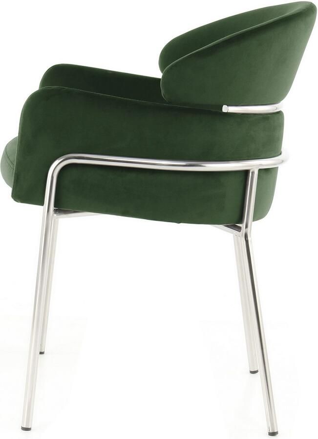 Kayoom Stoel Corey 125 comfortabele stoel trendy retro-look fluweelzachte bekleding onderhoudsvriendelijk zeer gezellig trendy retro-look (1 stuk) - Foto 6