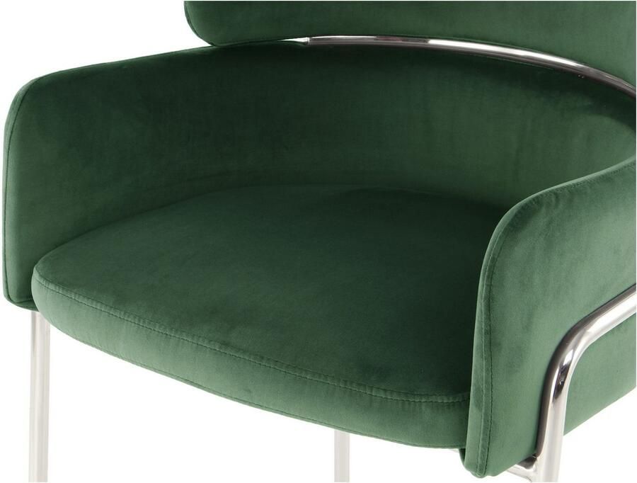 Kayoom Stoel Corey 125 comfortabele stoel trendy retro-look fluweelzachte bekleding onderhoudsvriendelijk zeer gezellig trendy retro-look (1 stuk) - Foto 3