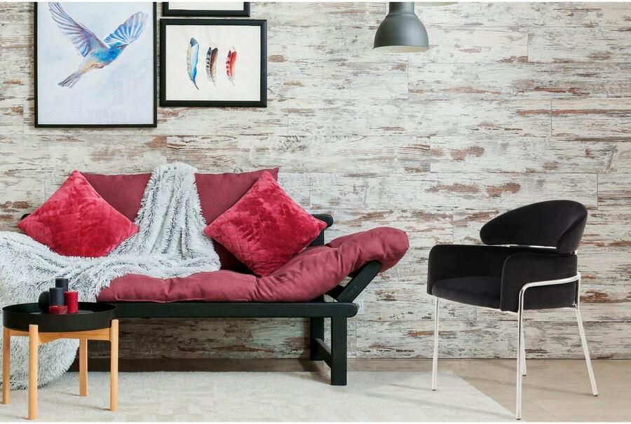 Kayoom Stoel Corey 125 comfortabele stoel trendy retro-look fluweelzachte bekleding onderhoudsvriendelijk zeer gezellig trendy retro-look (1 stuk) - Foto 6