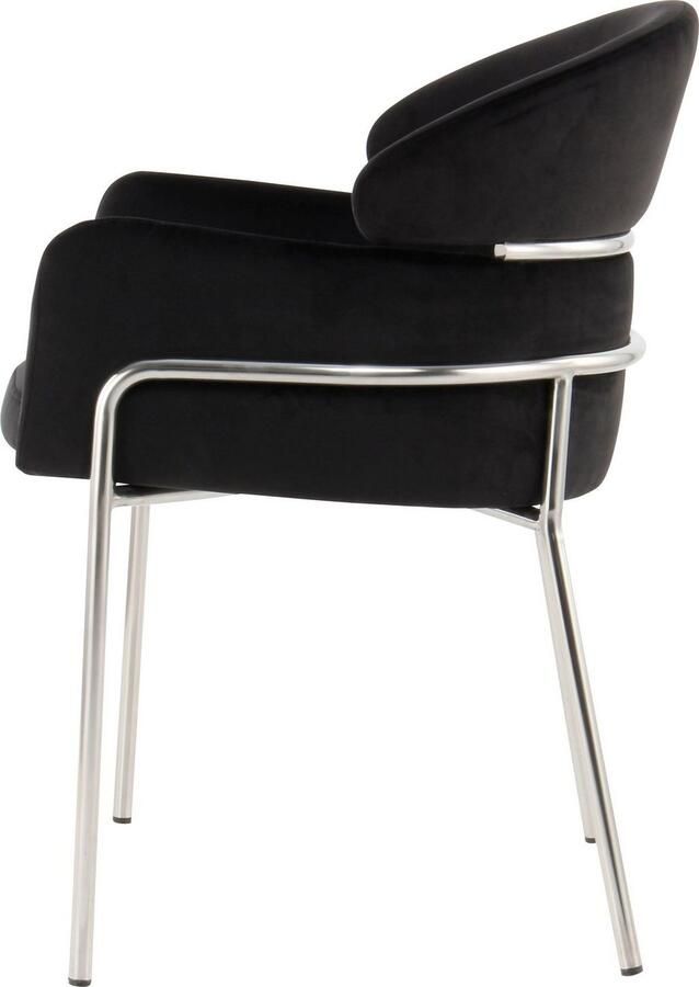 Kayoom Stoel Corey 125 comfortabele stoel trendy retro-look fluweelzachte bekleding onderhoudsvriendelijk zeer gezellig trendy retro-look (1 stuk) - Foto 5