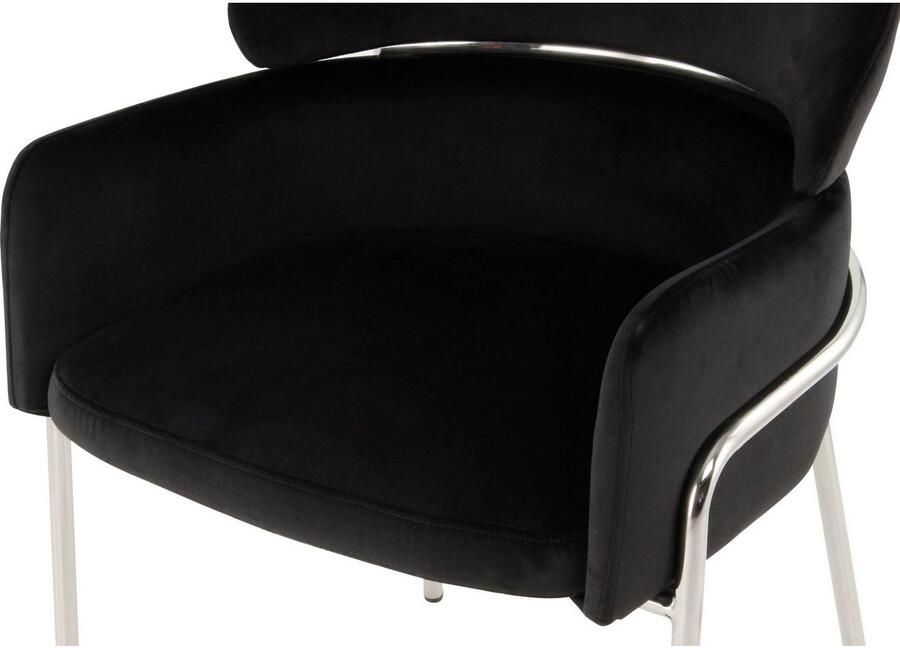 Kayoom Stoel Corey 125 comfortabele stoel trendy retro-look fluweelzachte bekleding onderhoudsvriendelijk zeer gezellig trendy retro-look (1 stuk) - Foto 3