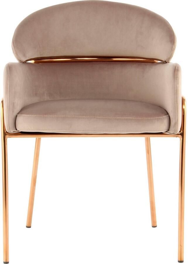 Kayoom Stoel Corey 125 comfortabele stoel trendy retro-look fluweelzachte bekleding onderhoudsvriendelijk zeer gezellig trendy retro-look (1 stuk) - Foto 3