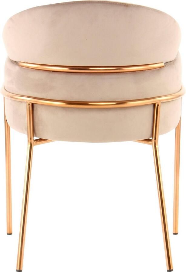 Kayoom Stoel Corey 125 comfortabele stoel trendy retro-look fluweelzachte bekleding onderhoudsvriendelijk zeer gezellig trendy retro-look (1 stuk) - Foto 5