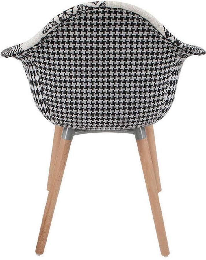 Kayoom Stoel Dave 110 2-delige set Multi comfortabele stoel met patchworkpatroon stijlvol elegant elegante natuurlijk houten poten aantrekkelijke kleurcombinatie (set 2 stuks) - Foto 2