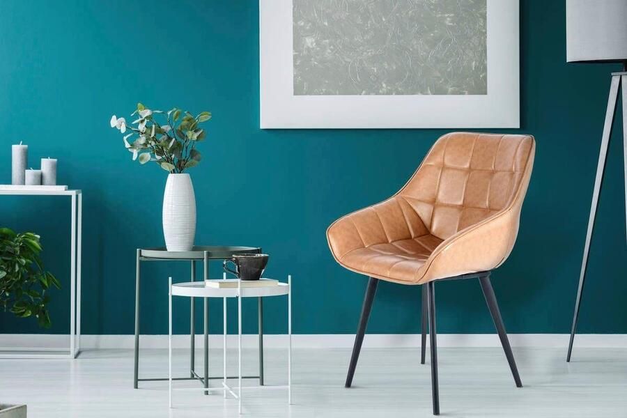 Kayoom Stoel Demi 325 2-delige set relaxstoel effen kleurontwerp onderhoudsvriendelijk elegante uitstraling in subtiele kleuren (set 2 stuks) - Foto 6