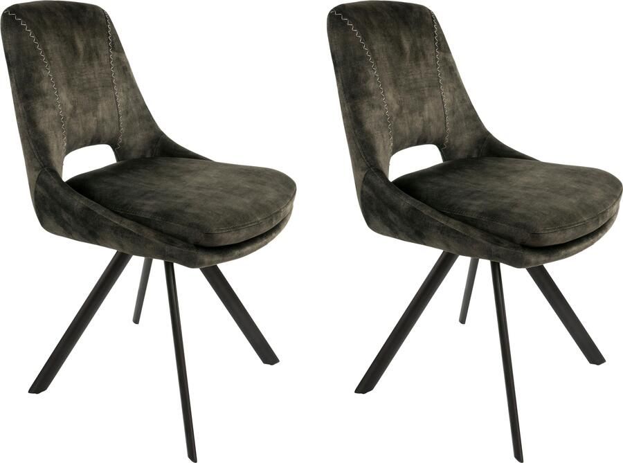 Kayoom Stoel Denver 125 2-delige set stoelset in aantrekkelijk ontwerp (set 2 stuks) - Foto 1