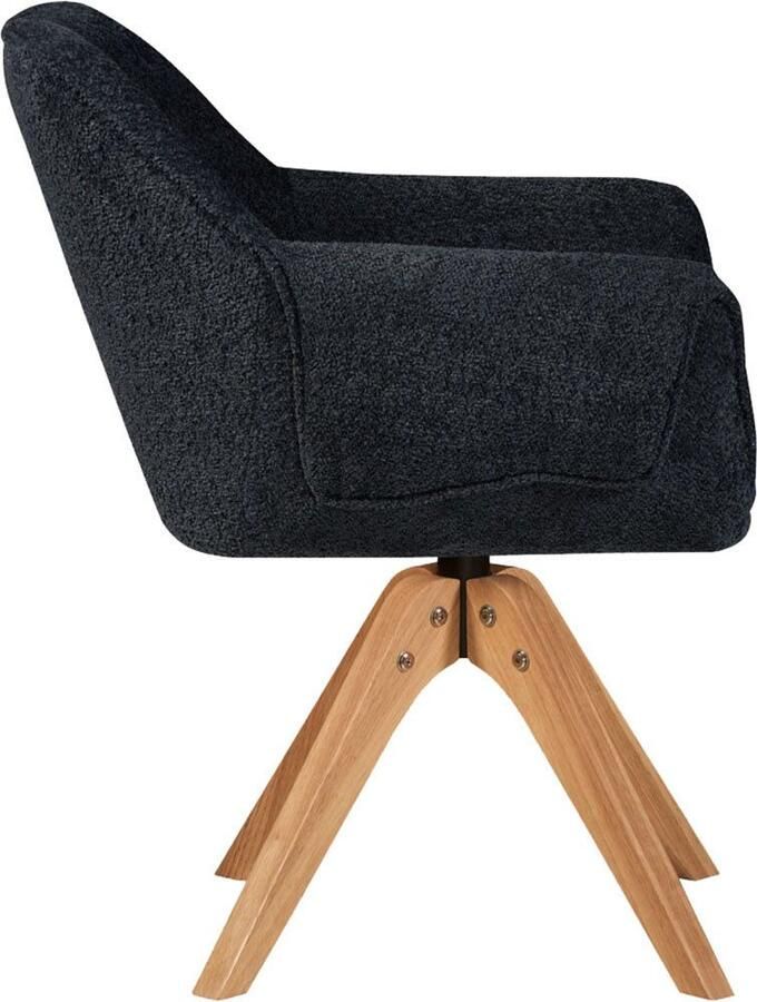 Floraya Eetkamerstoel Dian Antraciet 64x64x84 cm Maximaal draagvermogen 130KG - Foto 3