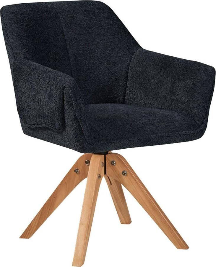 Floraya Eetkamerstoel Dian Antraciet 64x64x84 cm Maximaal draagvermogen 130KG - Foto 2