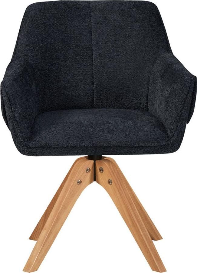 Floraya Eetkamerstoel Dian Antraciet 64x64x84 cm Maximaal draagvermogen 130KG - Foto 5