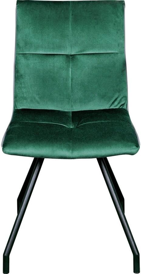 Kayoom Stoel Eaden 125 2-delige set fluweelachtige stofbekleding bies van kunstleer stijlvol onderhoudsvriendelijk eigentijdse kleurstelling fluweelachtige stofbekleding (set 2 stuks) - Foto 11