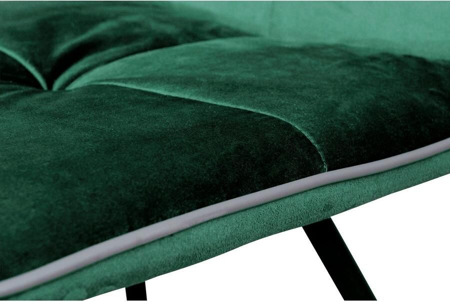 Kayoom Stoel Eaden 125 2-delige set fluweelachtige stofbekleding bies van kunstleer stijlvol onderhoudsvriendelijk eigentijdse kleurstelling fluweelachtige stofbekleding (set 2 stuks) - Foto 10
