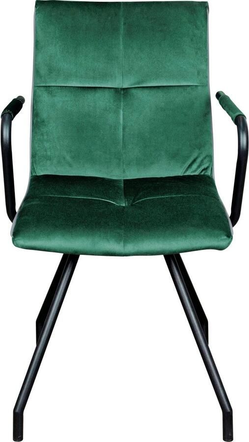 Kayoom Stoel Eaden 225 2-pack fluweelachtige stofbekleding paspel van kunstleer stijlvol onderhoudsvriendelijk eigentijdse kleurstelling fluweelachtige stofbekleding (set 2 stuks) - Foto 12