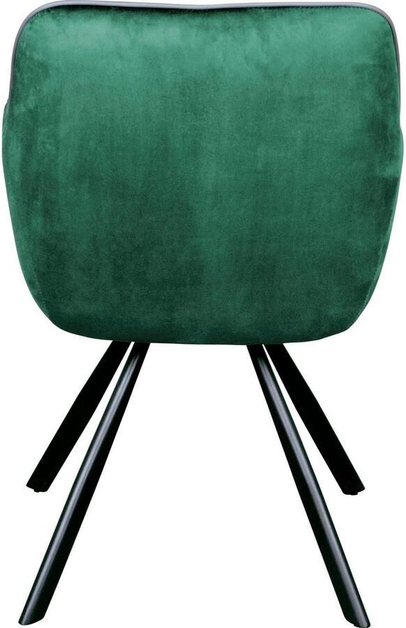 Kayoom Stoel Eann 125 stoel in retro-ontwerp elegant ontwerp stijlvol onderhoudsvriendelijk fluweelzachte stofbekleding edel ontwerp (1 stuk) - Foto 7