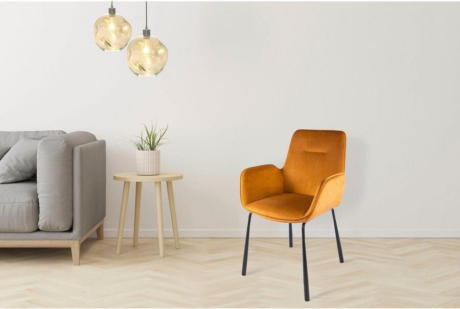 Kayoom Stoel Eliot 125 retro-stoel elegant ontwerp in eenvoudige uitvoering (1 stuk) - Foto 4