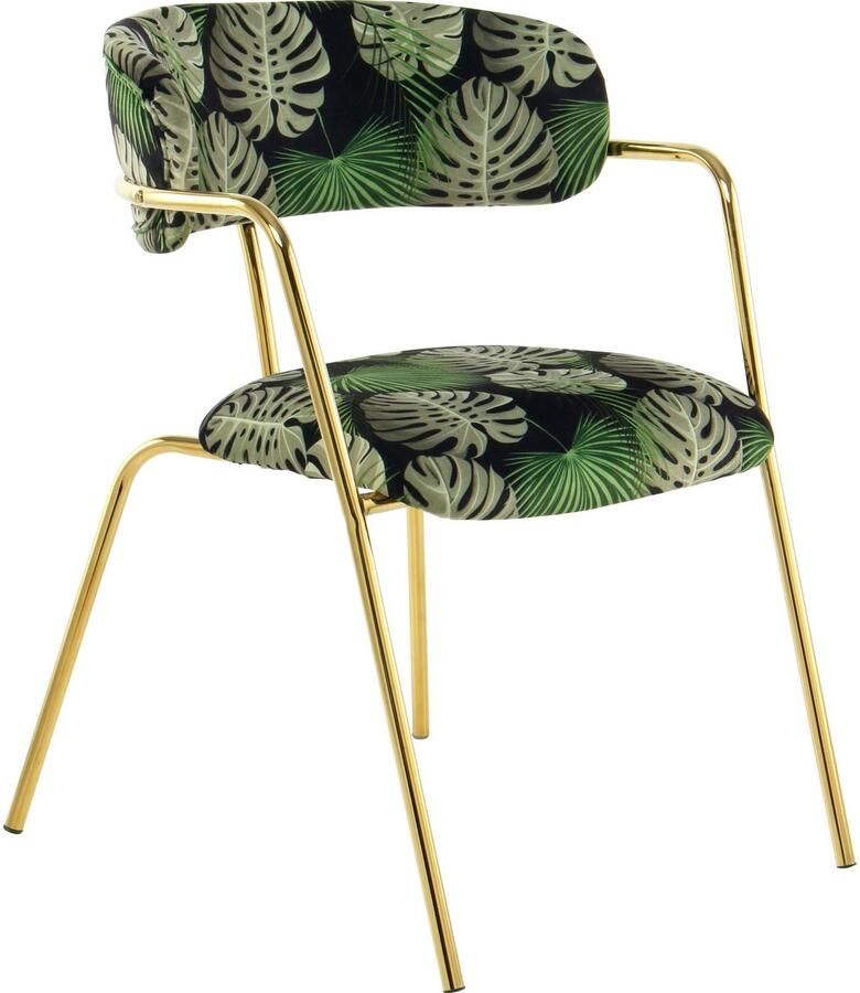 Kayoom Stoel Forest 625 2-delige set fluweelzachte bekleding met hoog zitcomfort (set 2 stuks)