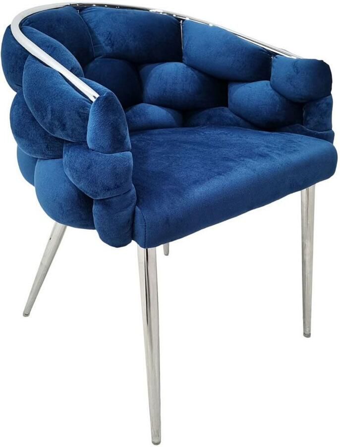 Kayoom Stoel Grace 125 2-delige set frame van ijzer comfortabel gepolsterd (set 2 stuks) - Foto 2