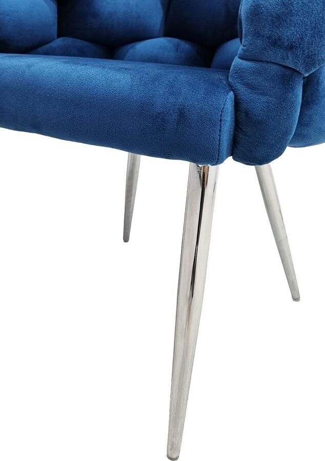 Kayoom Stoel Grace 125 2-delige set frame van ijzer comfortabel gepolsterd (set 2 stuks) - Foto 6