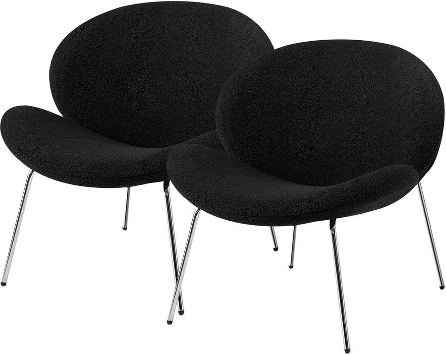 Kayoom Stoel Jaden 125 2-pack in trendy stof met kreukeleffect Esthetisch minimalistisch ontwerp bouclé stof breed zitten (set 2 stuks) - Foto 7