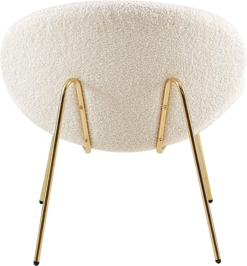 Kayoom Stoel Jaden 125 2-pack in trendy stof met kreukeleffect Esthetisch minimalistisch ontwerp bouclé stof breed zitten (set 2 stuks) - Foto 3