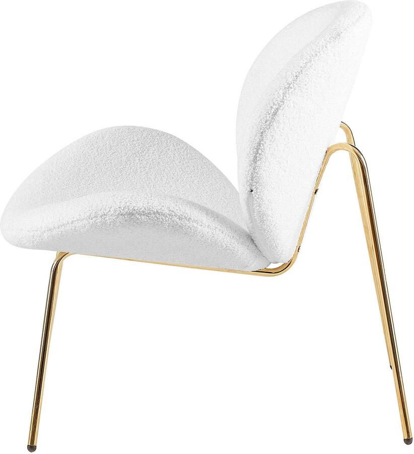 Kayoom Stoel Jaden 125 2-pack in trendy stof met kreukeleffect Esthetisch minimalistisch ontwerp bouclé stof breed zitten (set 2 stuks) - Foto 3