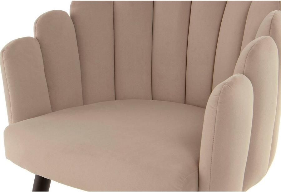 Kayoom Stoel Jeane 525 met fluweelzachte bekleding comfortabel en gezellig fluweelzachte bekleding modern comfortabel en gezellig met fluweelzachte bekleding (1 stuk) - Foto 3
