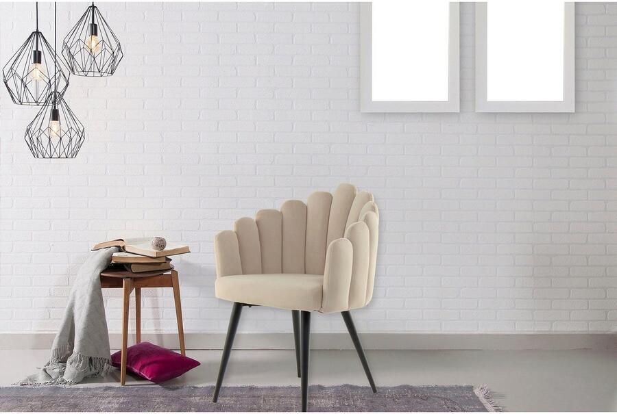 Kayoom Stoel Jeane 625 met fluweelzachte bekleding comfortabel en gezellig fluweelzachte bekleding modern comfortabel en gezellig met fluweelzachte bekleding (1 stuk) - Foto 6