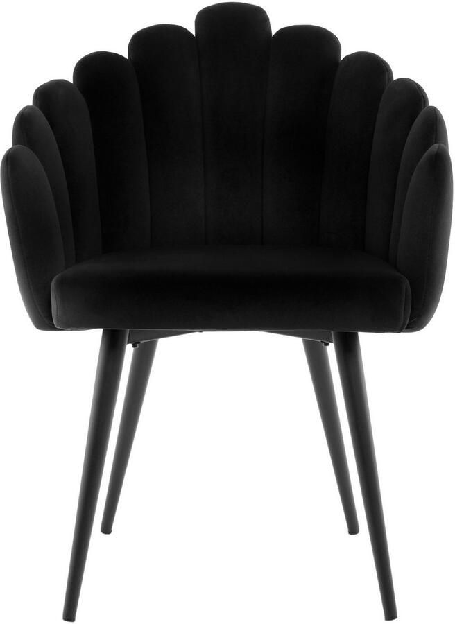 Kayoom Stoel Jeane 625 met fluweelzachte bekleding comfortabel en gezellig fluweelzachte bekleding modern comfortabel en gezellig met fluweelzachte bekleding (1 stuk) - Foto 2