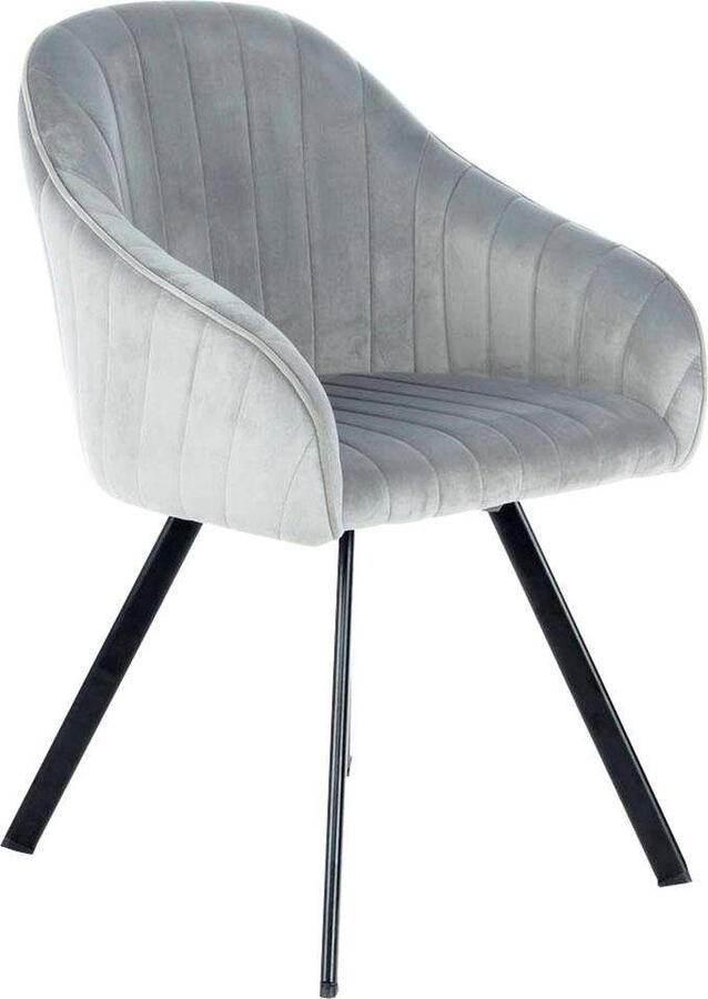 Kayoom Stoel Jodie 125 2-pack zitting met bekleding fluweelzachte bekleding comfortabel effen ontwerp (set 2 stuks) - Foto 3