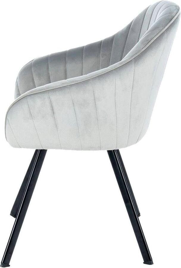 Kayoom Stoel Jodie 125 2-pack zitting met bekleding fluweelzachte bekleding comfortabel effen ontwerp (set 2 stuks) - Foto 5